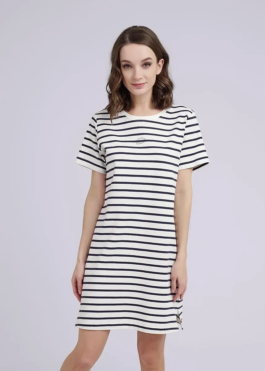 

Платье, Белый;молочный/т.синий