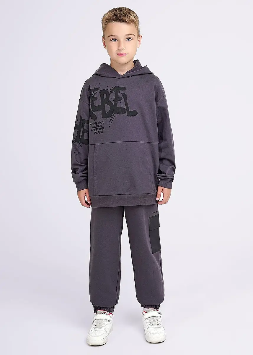 

Брюки, Серый;т.серый