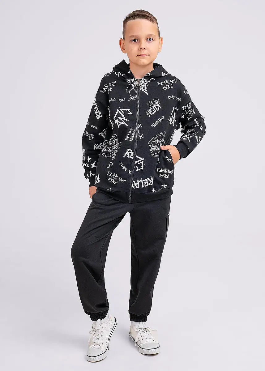 

Куртка, Черный;черный/молочный