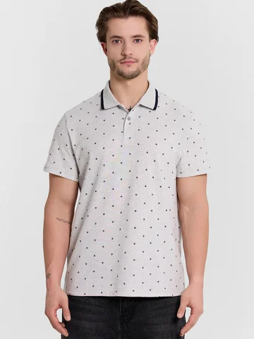 Поло мужское серое