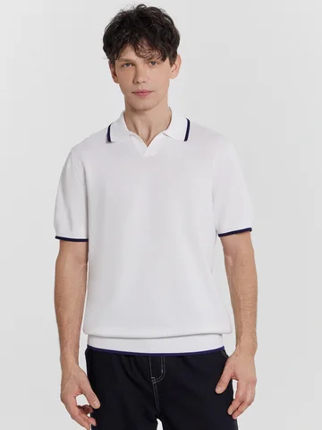 Поло мужское кремовое