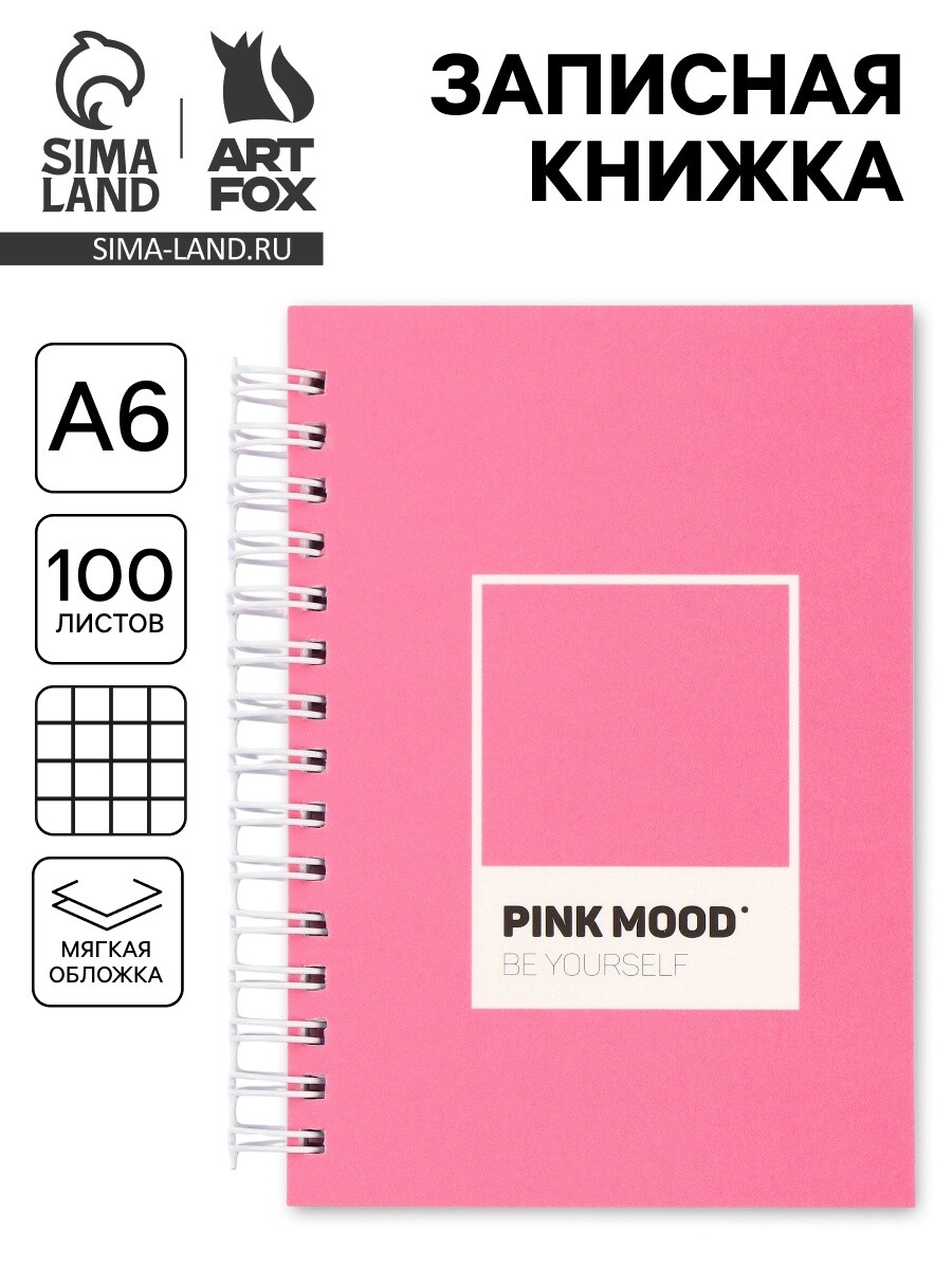 

Записная книжка а6, 100 листов, в клетку