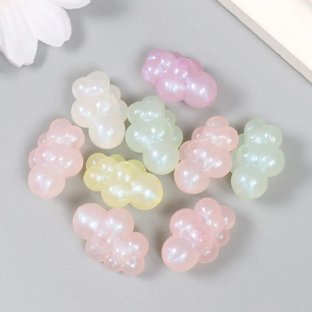 

Бусины для творчества пластик, Разноцветный