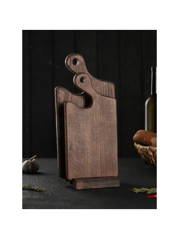 Набор деревянных разделочных досок на по