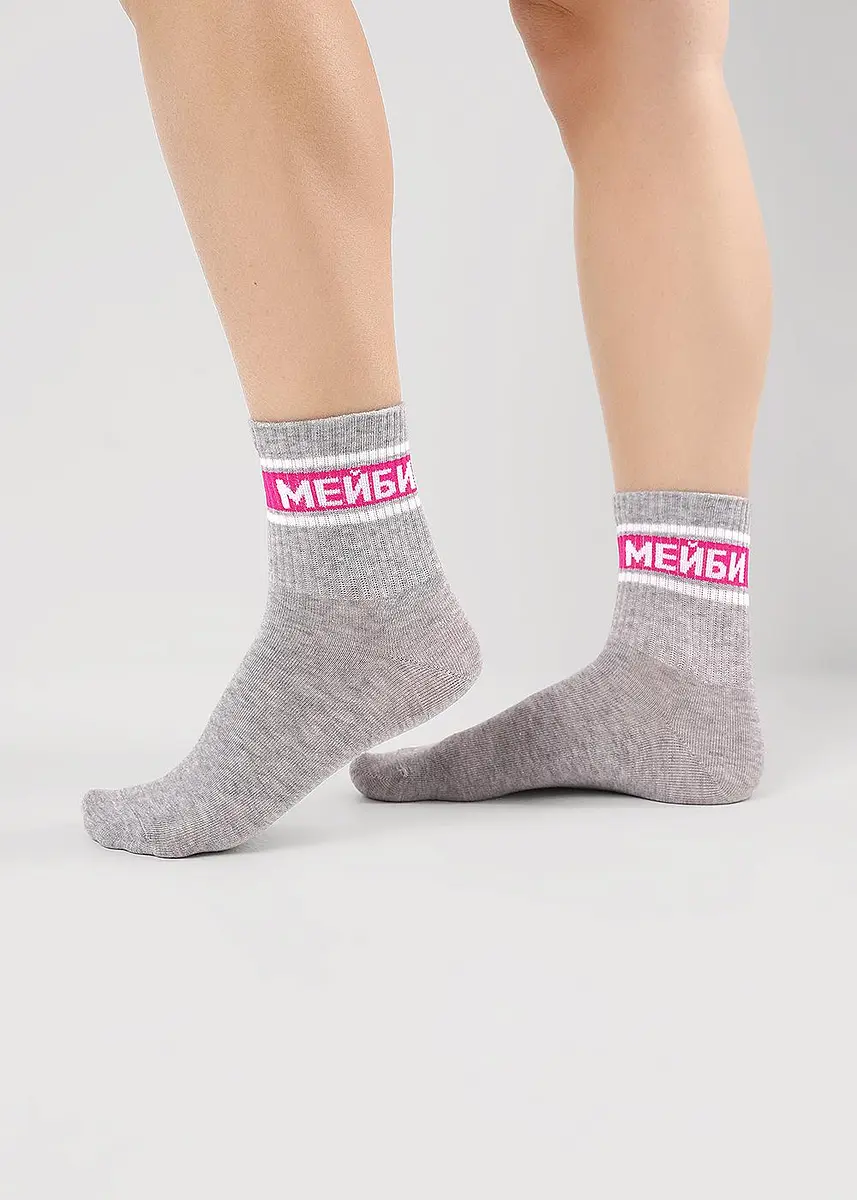 

Носки, Серый;меланж св.серый