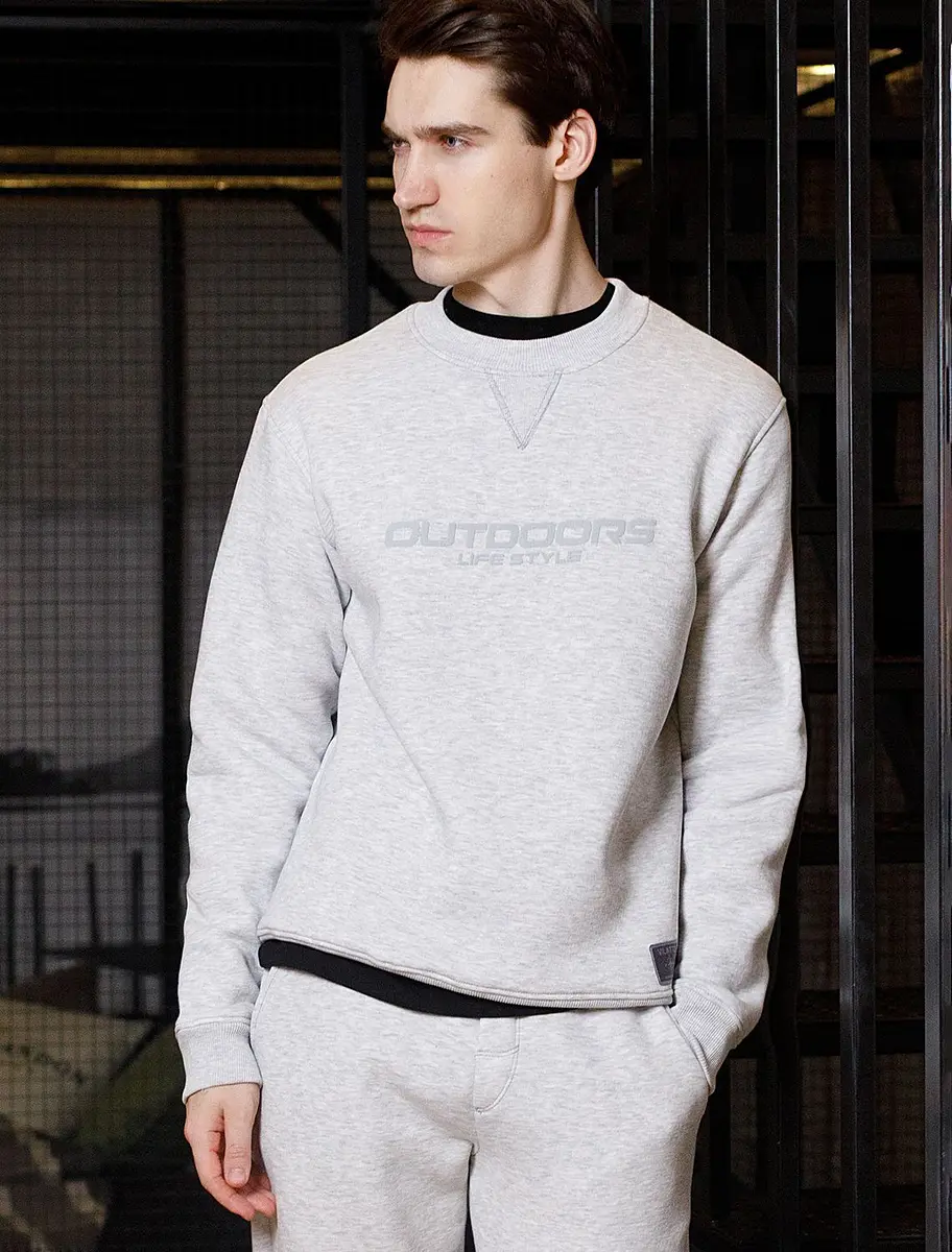 

Джемпер, Серый;св.серый меланж