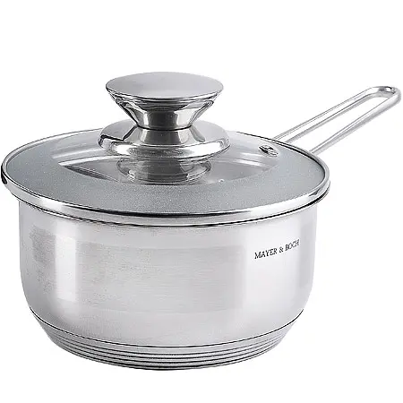 

Ковш кухонный с крышкой, Серебристый