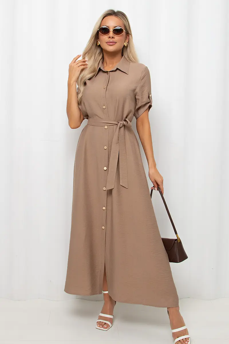 

Платье, Коричневый;песочно-коричневый