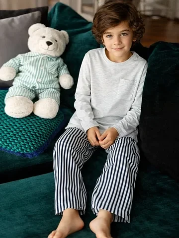 Комплект домашний для мальчиков серый