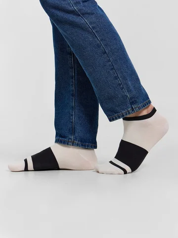 Носки мужские короткие в полоску