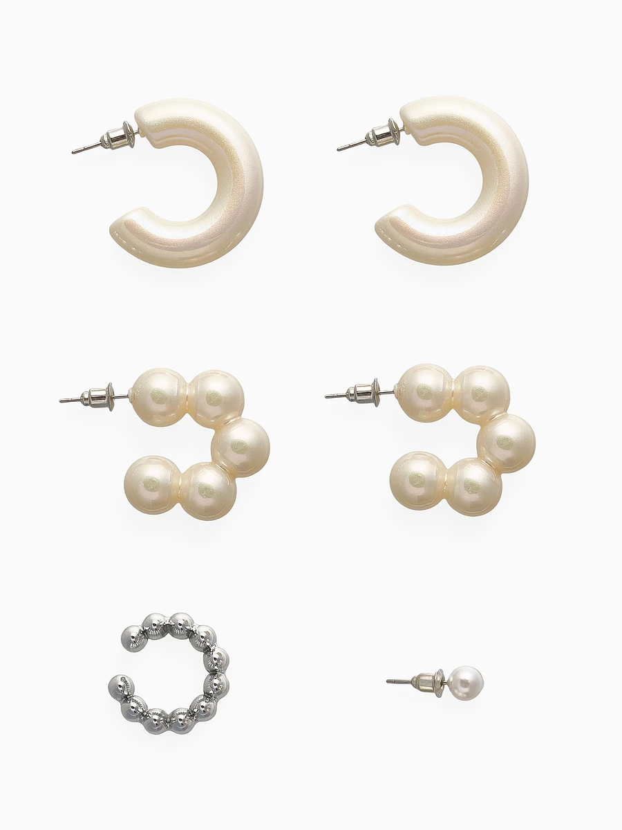 

Серьги и каффы qf, Белый