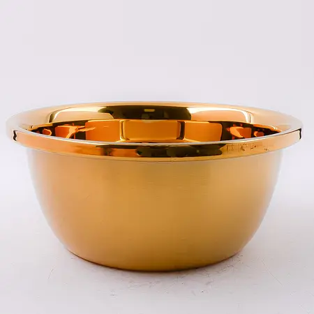 

Миска металлическая кухонная 2,5, Золотистый