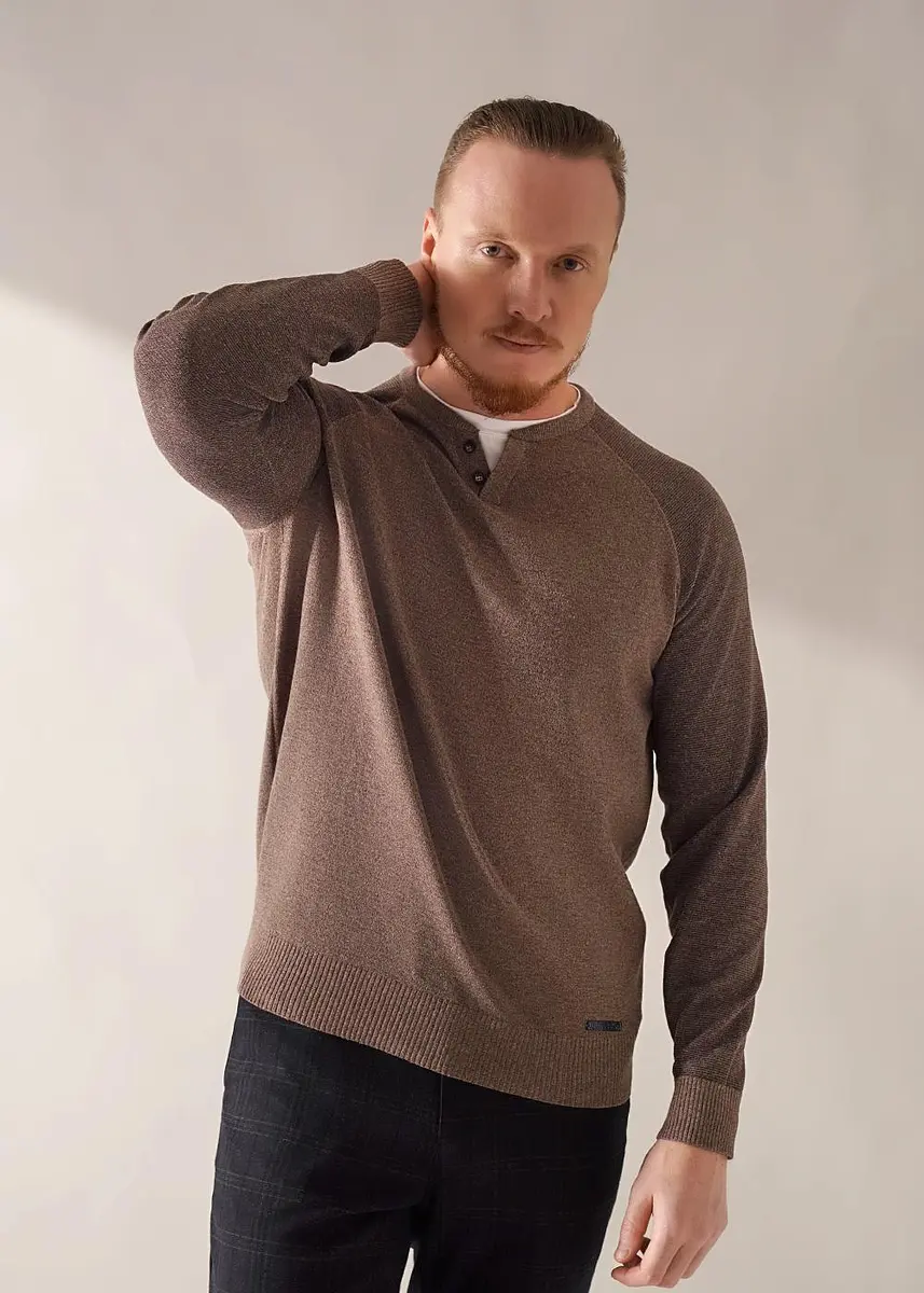 

Свитер, Коричневый;мулине коричневый