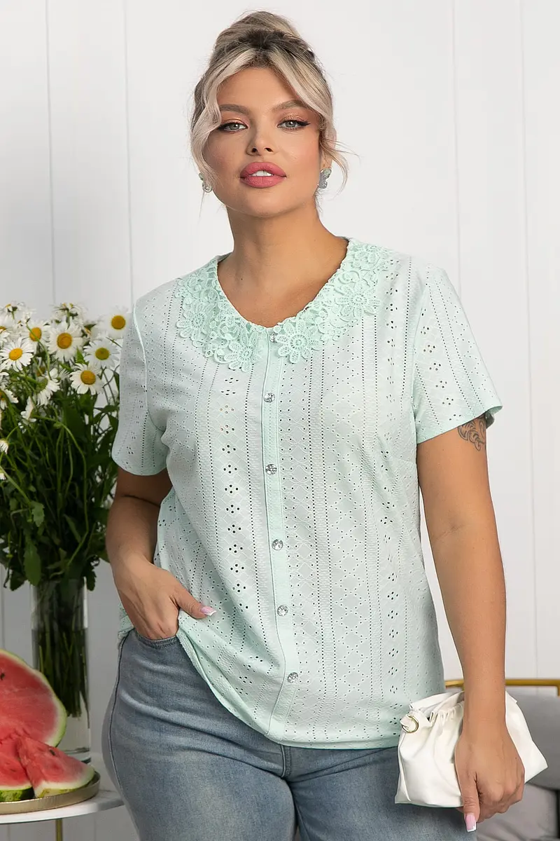 

Блуза, Бирюзовый