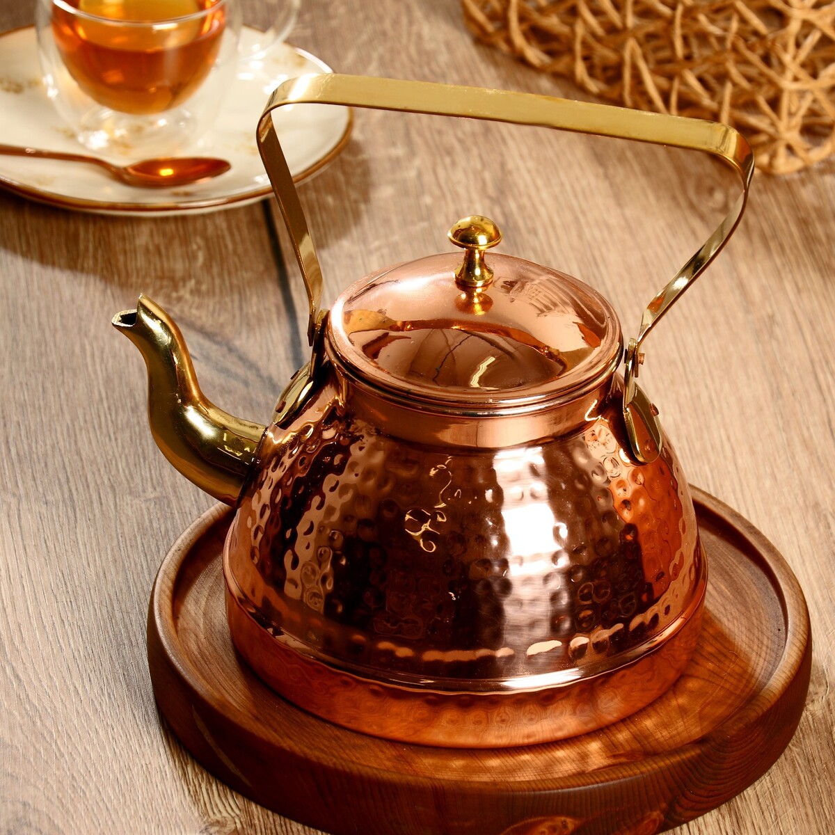 

Чайник медный, 1750 мл, Коричневый;медный