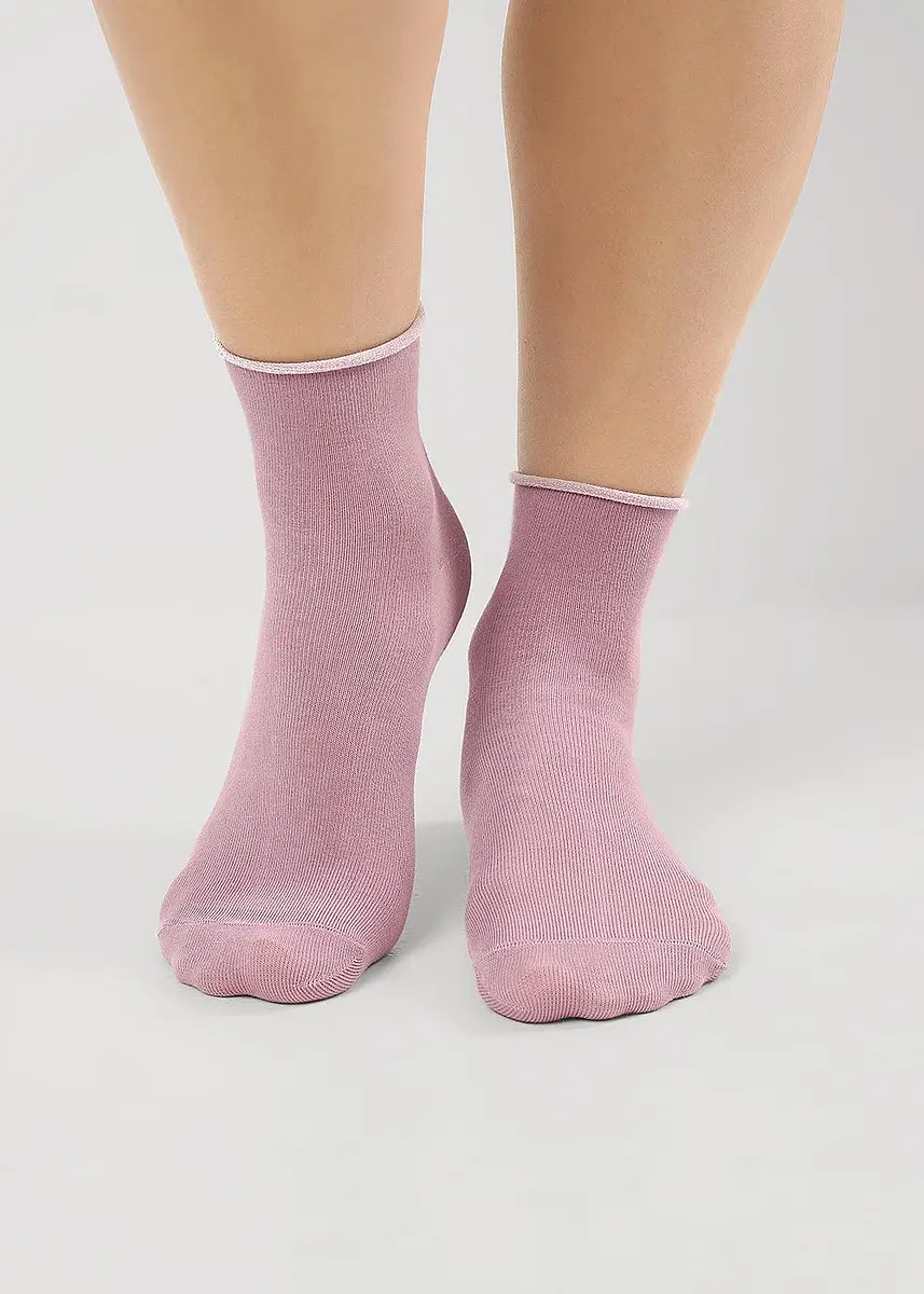 

Носки, Розовый;т.розовый