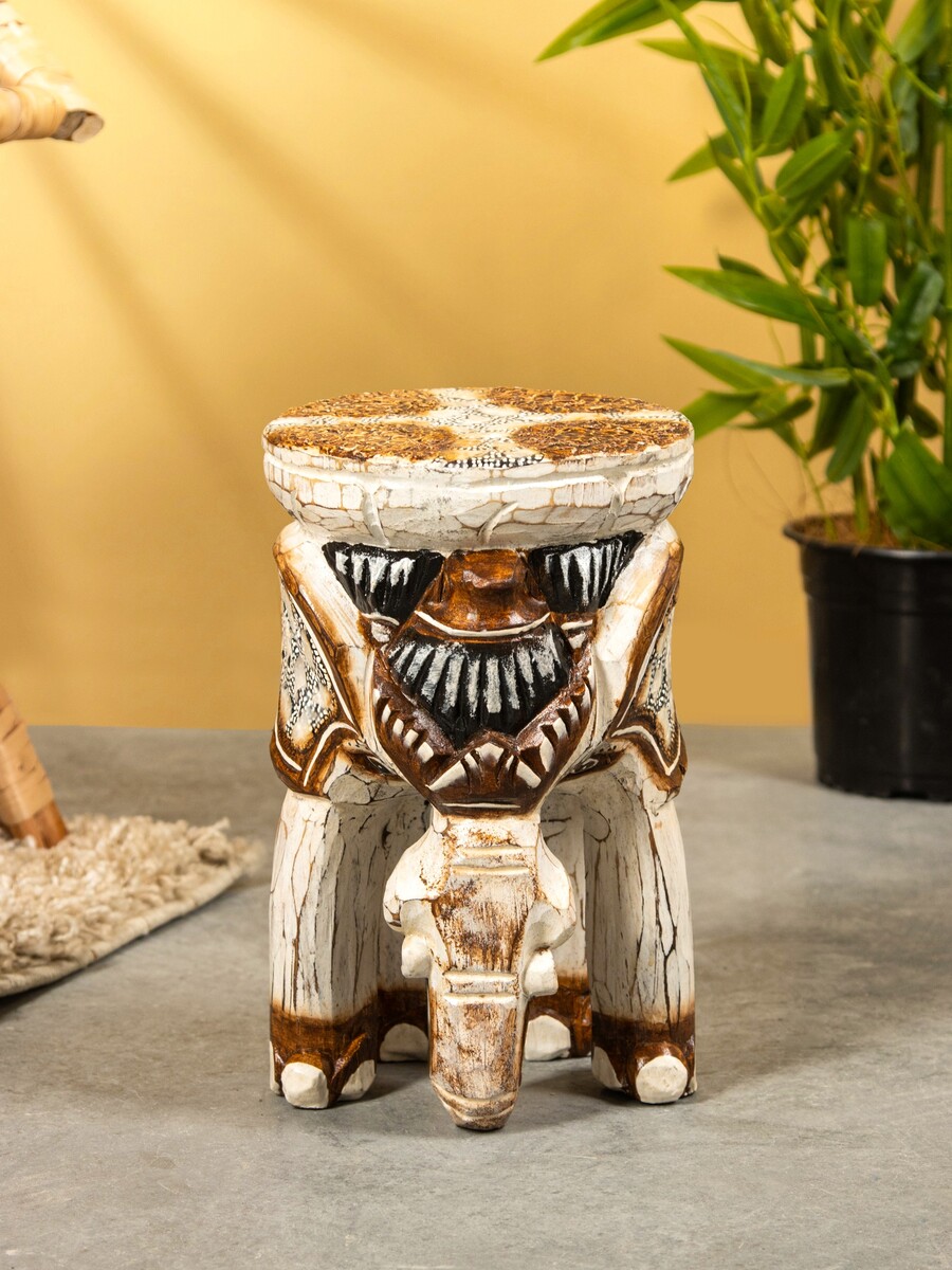 

Табурет, Коричневый;белый