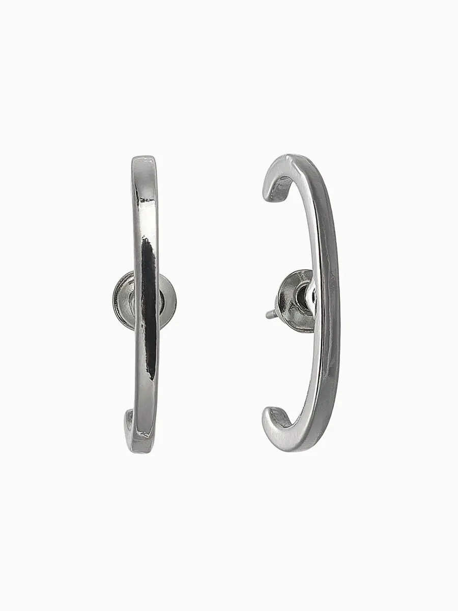 

Серьги металл, Серебристый