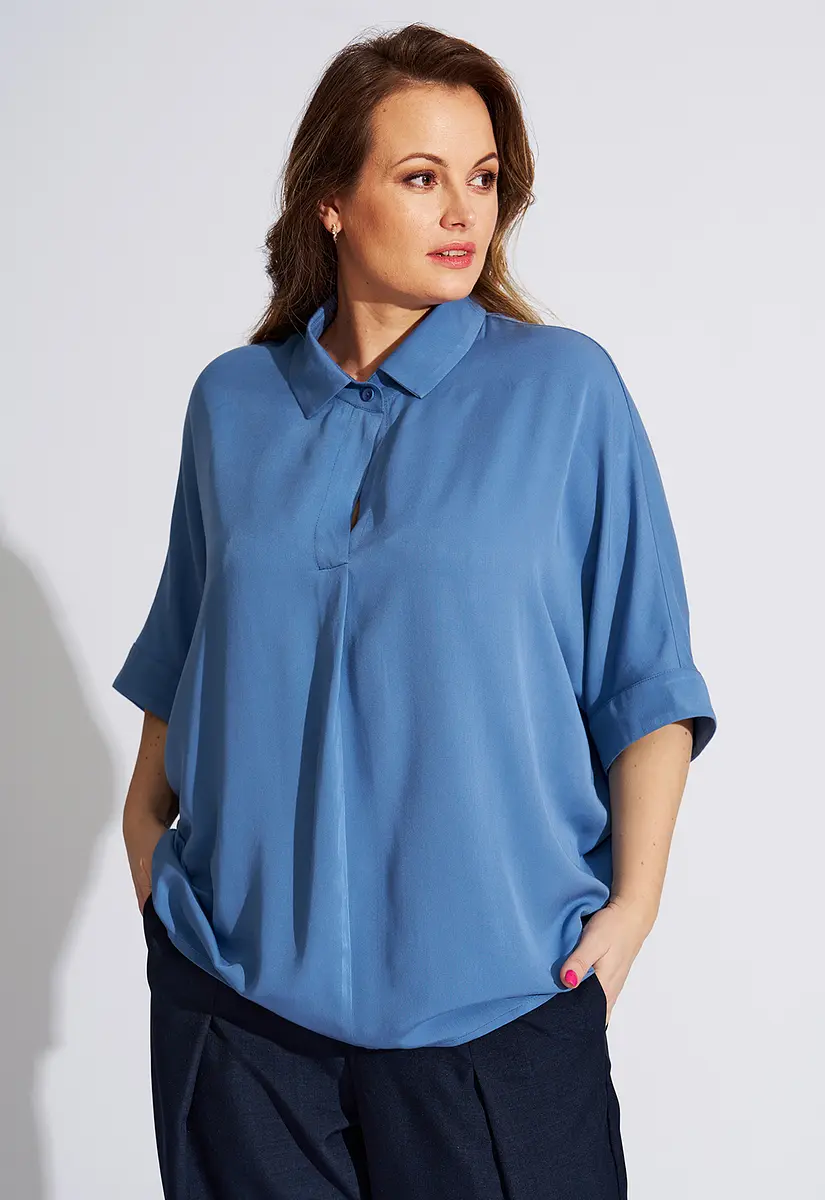 

Блуза, Синий;джинсовый