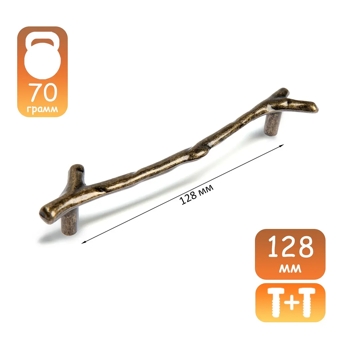 

Ручка-скоба cappio rsc009, Старая бронза