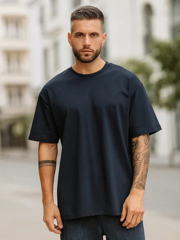 Футболка мужская синяя