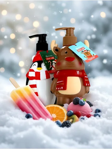 Гель для душа новогодний фигурный, 2 шт.