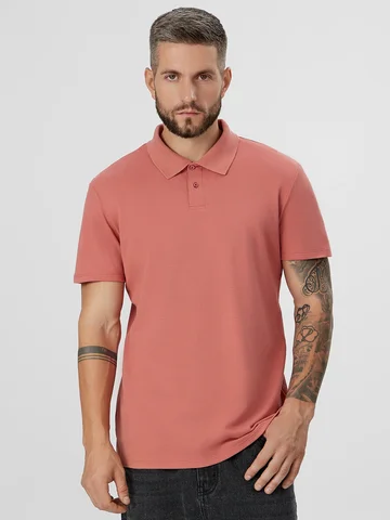 Поло мужское розовое