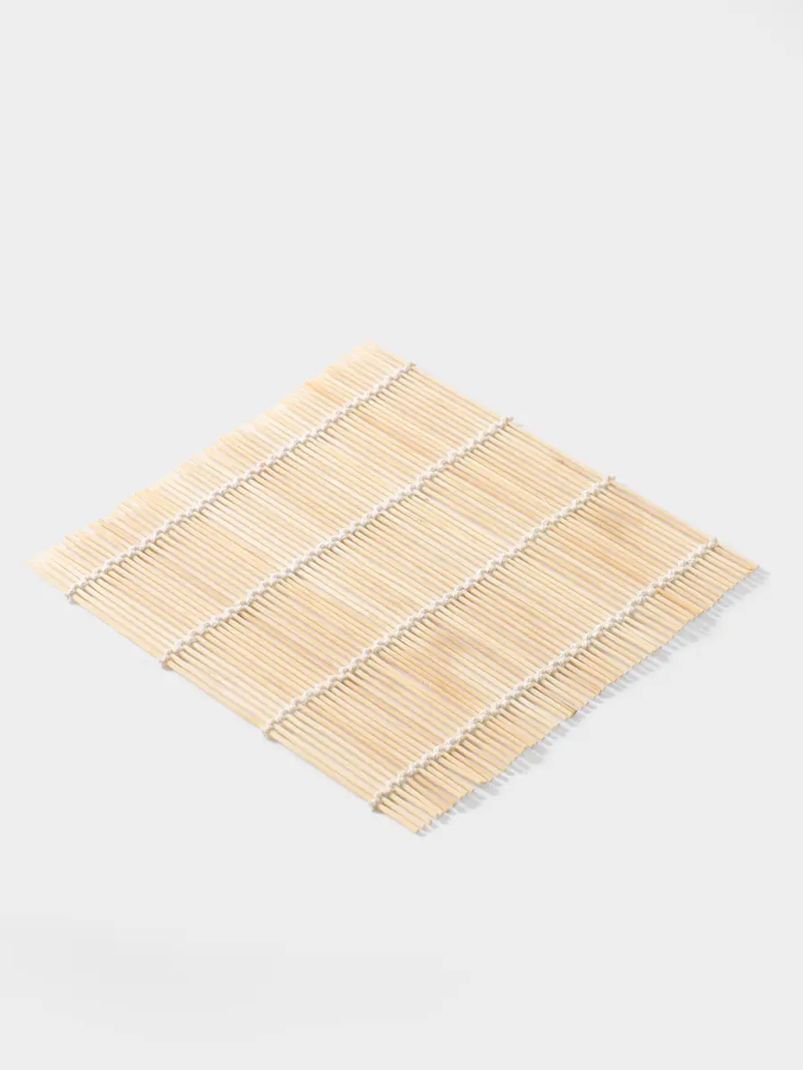 

Циновка бамбуковая для роллов, 24×24 см, Бежевый