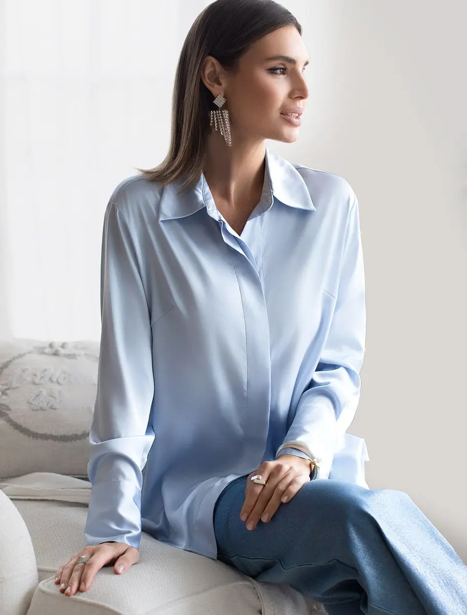 

Блузка, Голубой