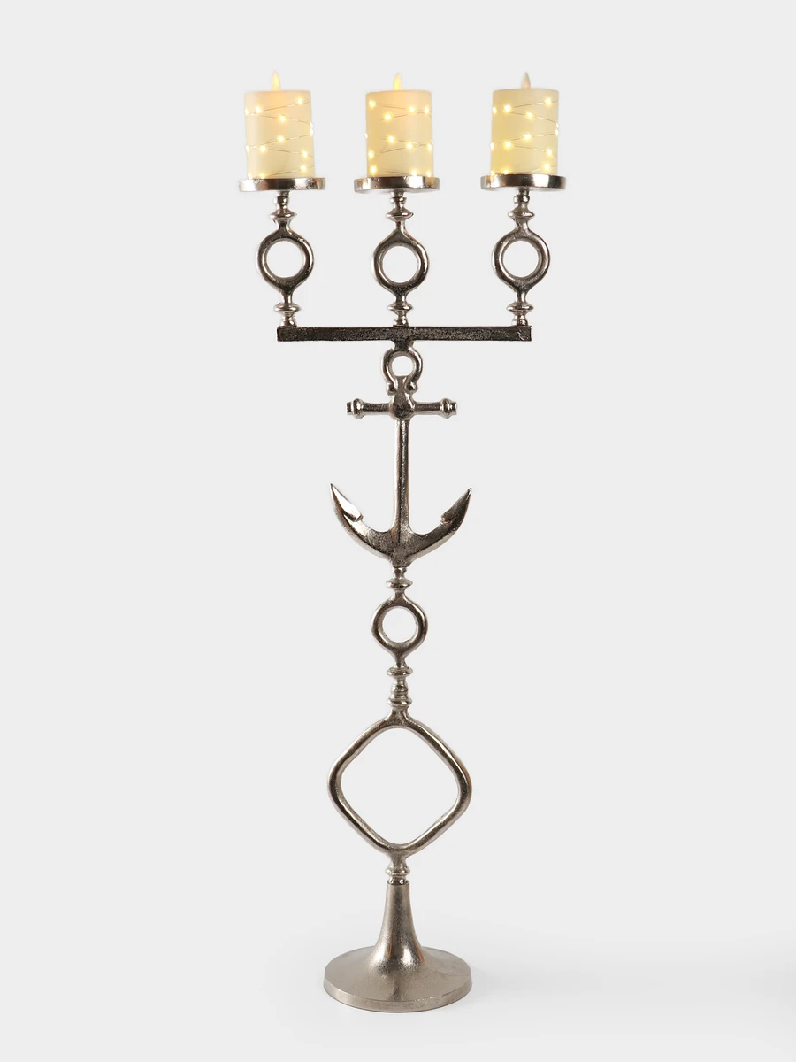 

Подсвечник на 3 свечи, Серебристый