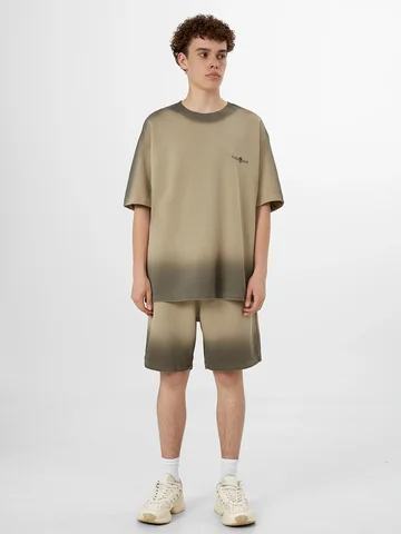 Комплект мужской коричневый: футболка и 