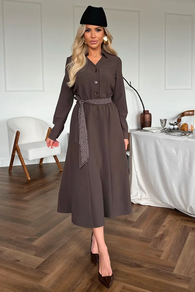 

Платье, Коричневый;шоколадный