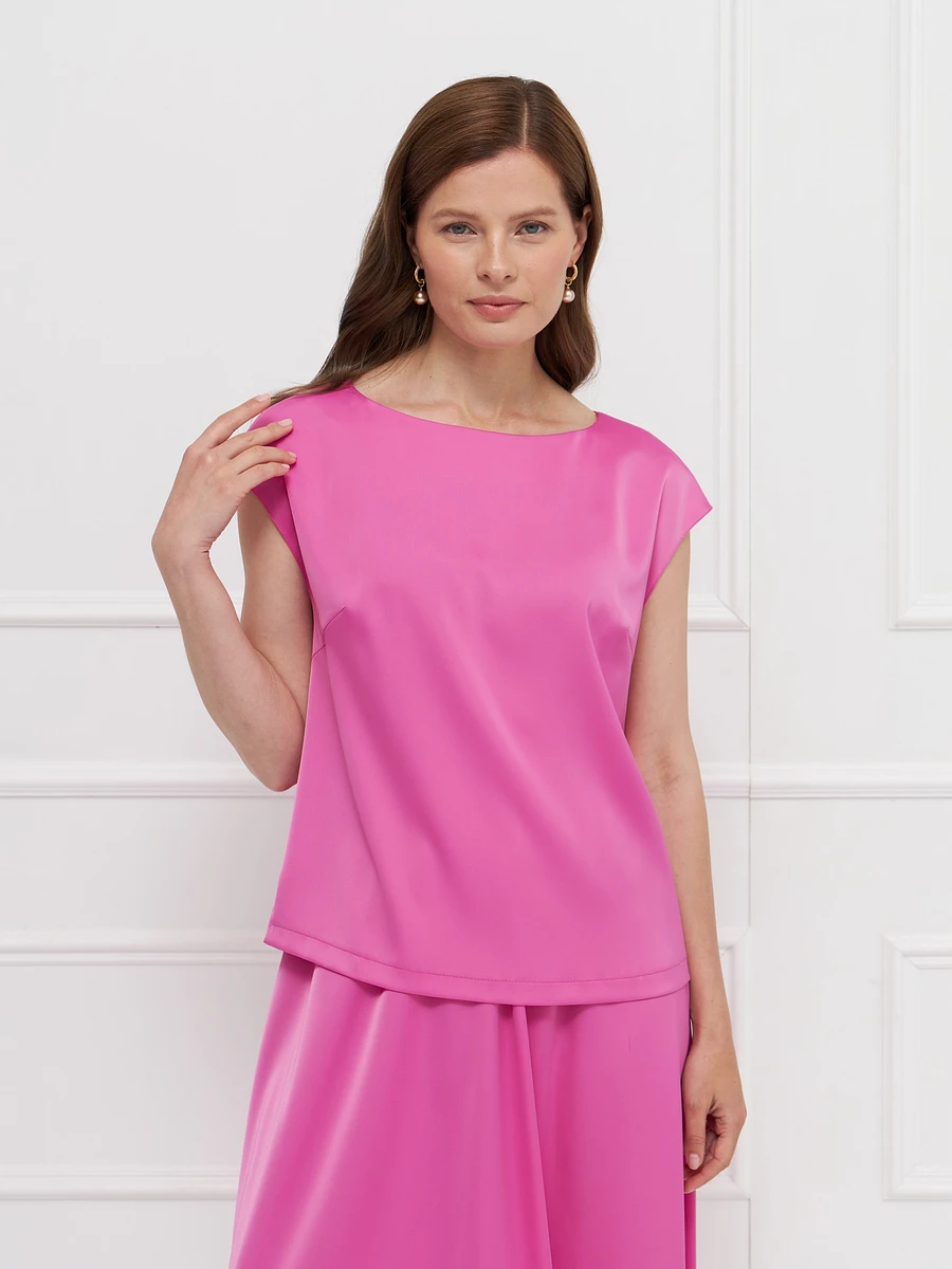 

Блузка, Розовый;нежная фуксия