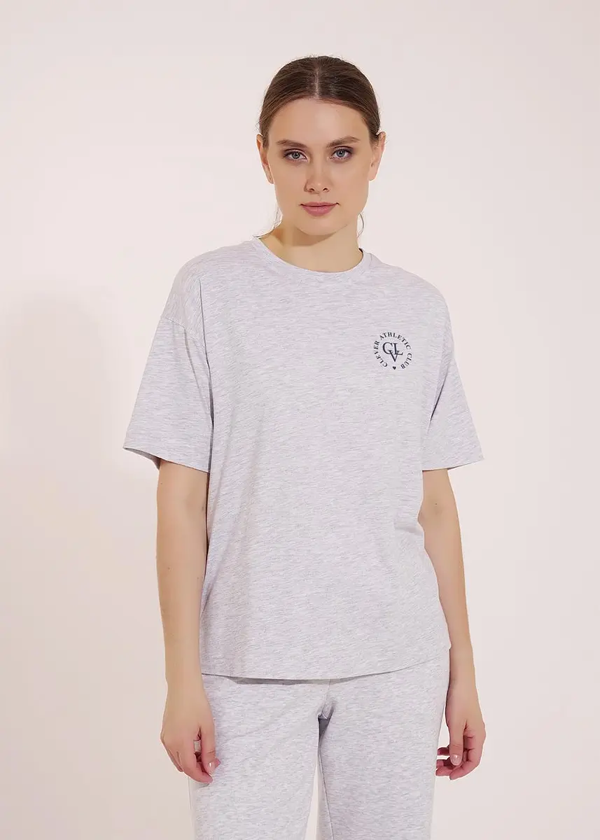 

Футболка, Серый;меланж св.серый