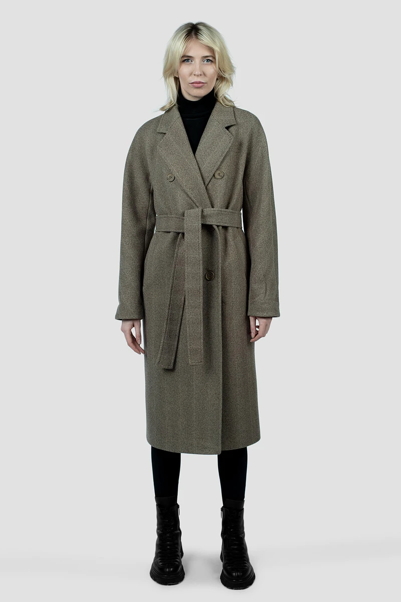 

Пальто пояс, Бежевый