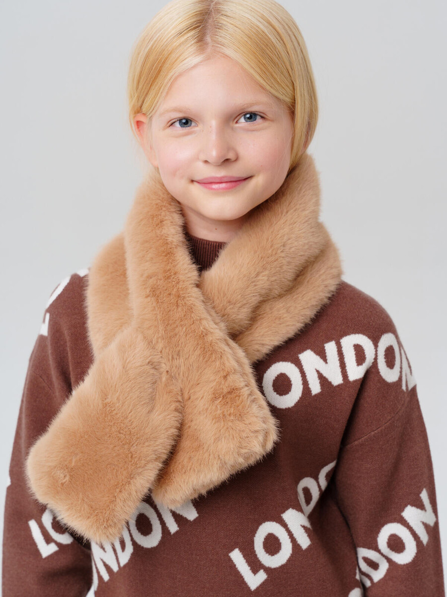 

Шарф трикотажный, Бежевый