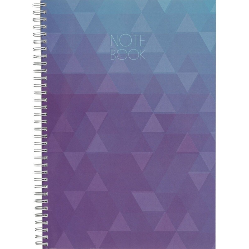 

Бизнес-тетрадь Attache Cristal А4 120 листов фиолетовая в клетку на спирали