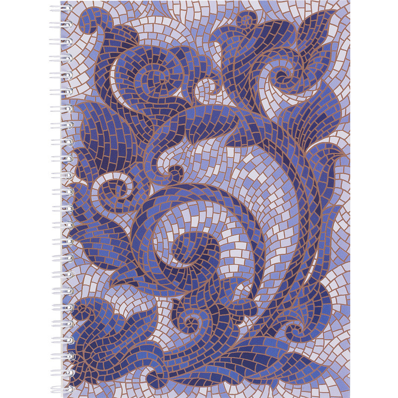 

Бизнес-тетрадь Attache Мозаика А5 80 листов синяя в клетку на спирали