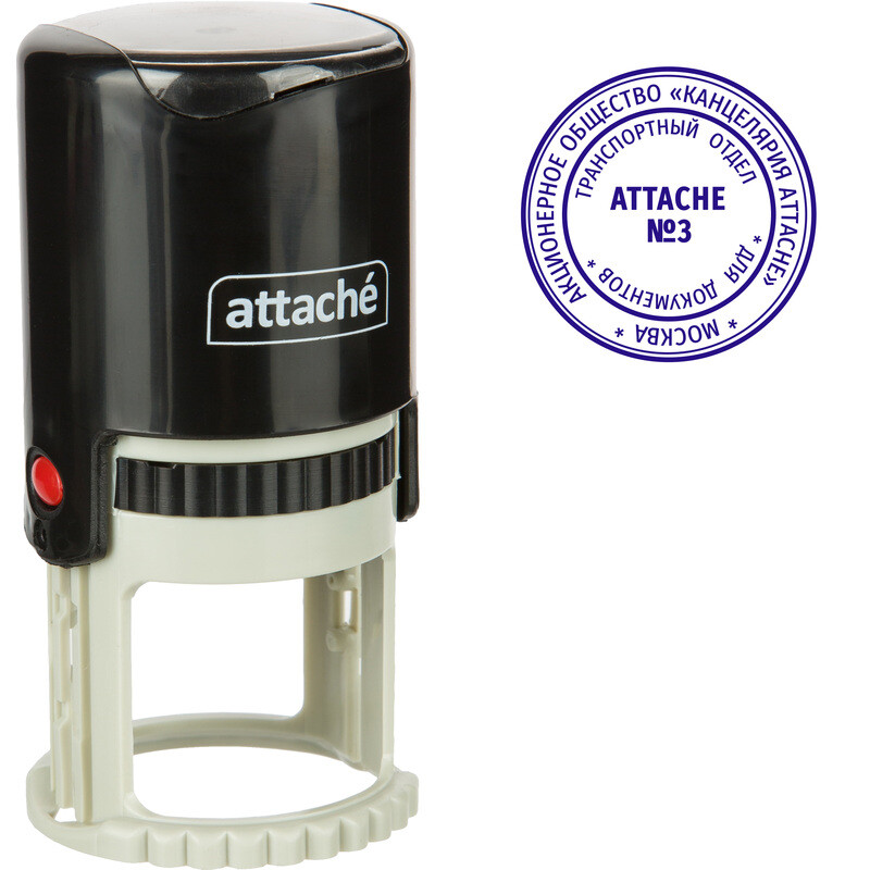 

Оснастка для печати круглая Attache 9140 R40 40 мм черная