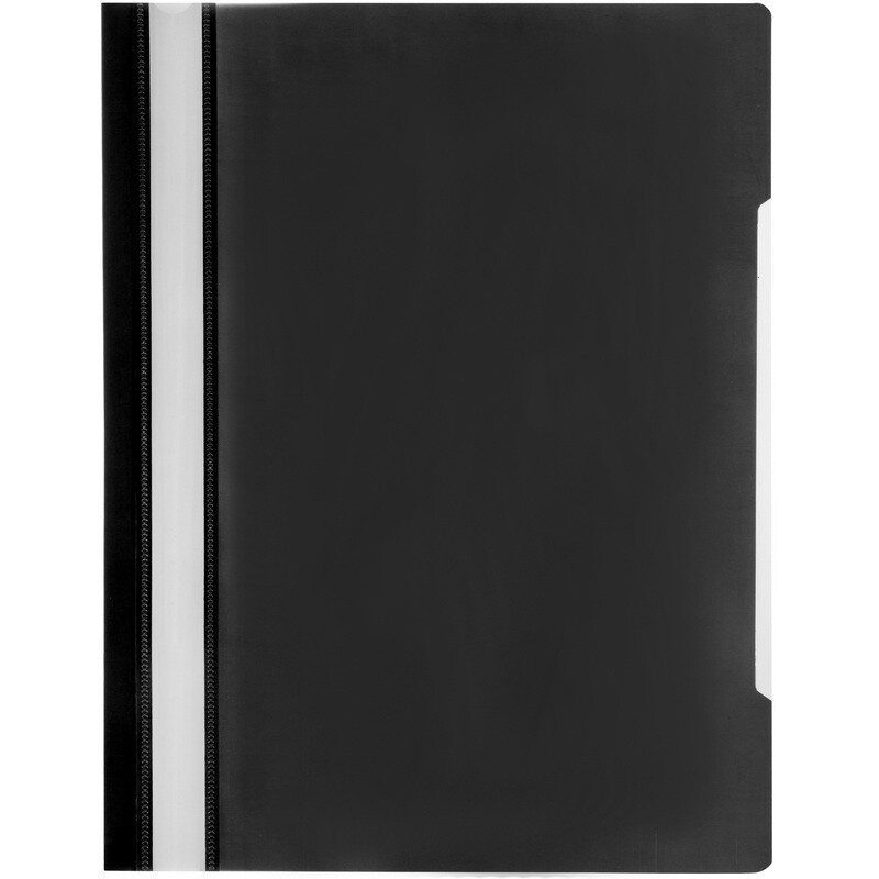 

Скоросшиватель пластиковый Attache Элементари до 100 листов черный (толщина обложки 0.15/0.18 мм, 10 штук в упаковке)