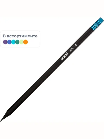 Карандаш чернографитный деревянный HB с 