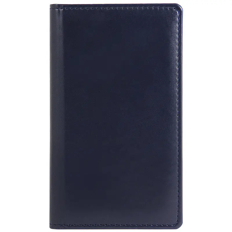 

Визитница настольная Attache Каньон искусственная кожа на 96 визиток синяя, Синий