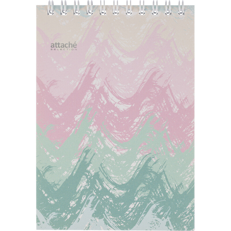 

Блокнот Attache Selection Pastel A6 60 листов разноцветный в клетку на спирали (101x145 мм)