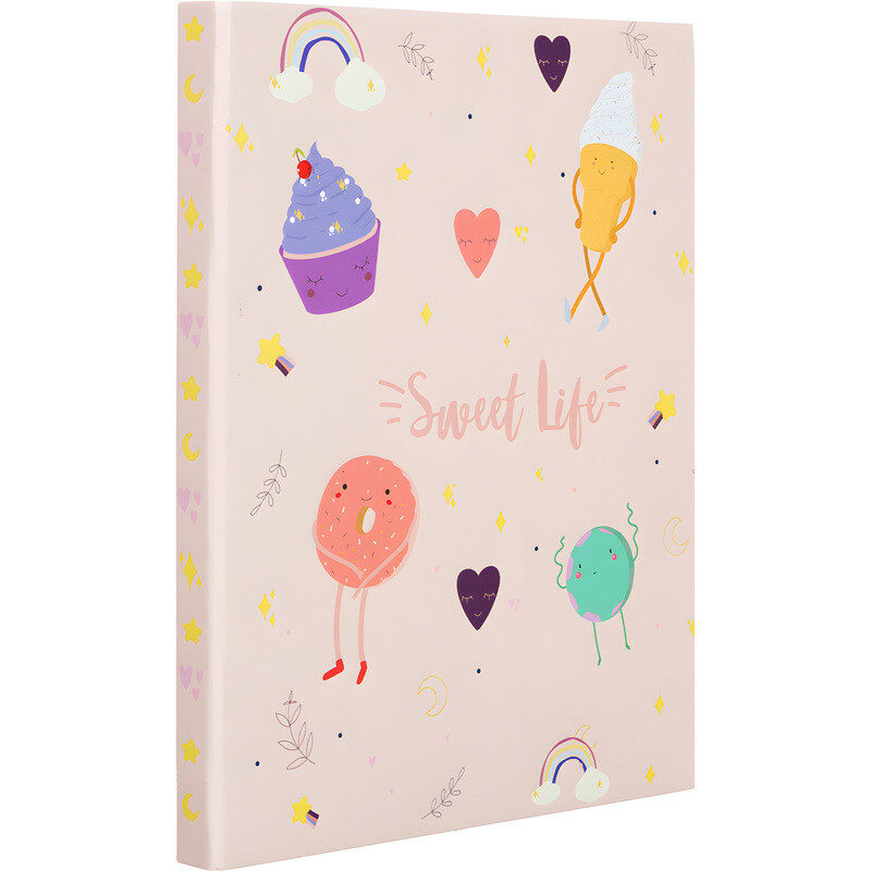 

Папка с зажимом Attache Selection Sweet life A4 0.55 мм розовая с рисунком (до 150 листов)