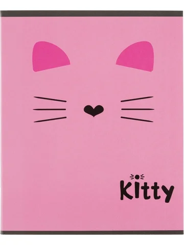 Тетрадь общая Kitty А5 48 листов в клетк