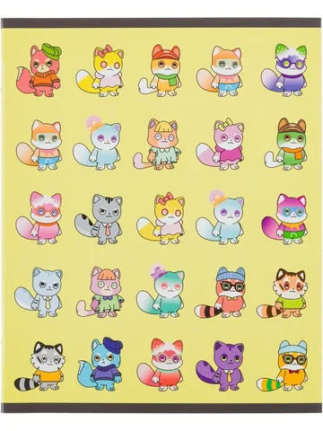 Тетрадь общая NFT Котики А5 48 листов в 