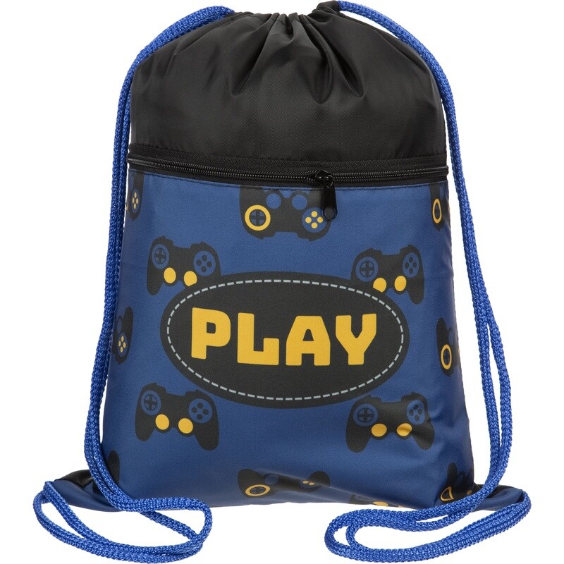 

Мешок для сменной обуви Комус Класс Play 330x420 мм синий с карманом