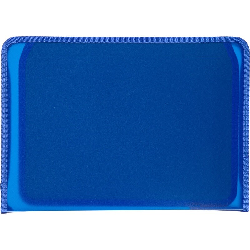 

Папка для тетрадей Комус Класс А4 Синяя полипропилен с 1 отделением на молнии