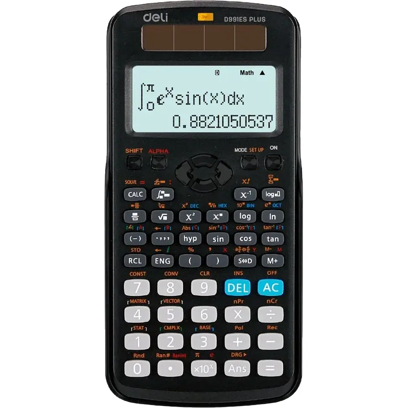 

Калькулятор научный Deli ED991ES 12-разрядный 417 функций 172x83x18 мм (подходит для ЕГЭ)