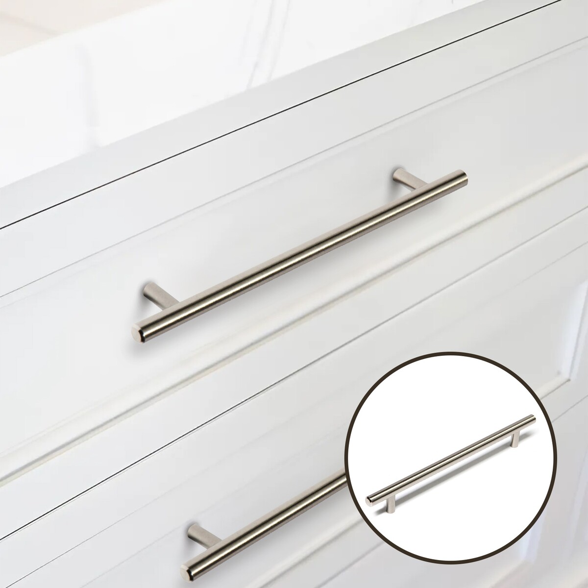 

Ручка-рейлинг тундра bistro, d=12 мм, м/о 224 мм, цвет сатиновый никель